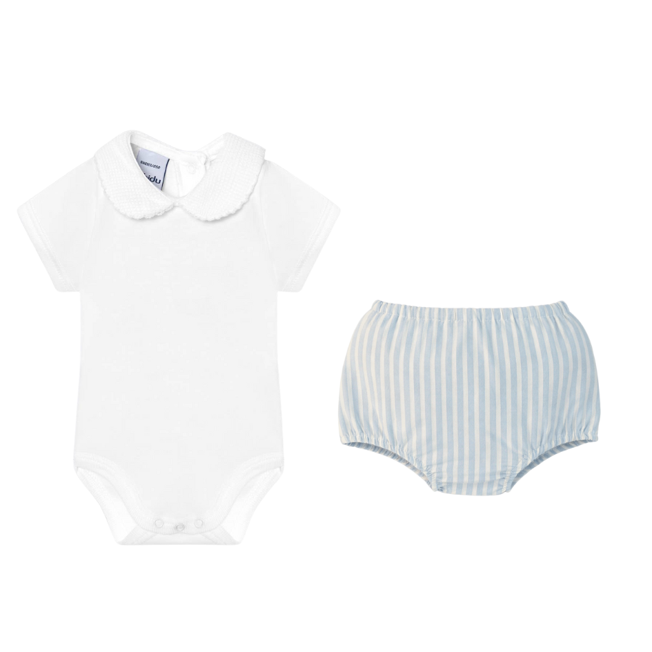 Short Sleeve Collar Set with Bloomer (Choose your print)