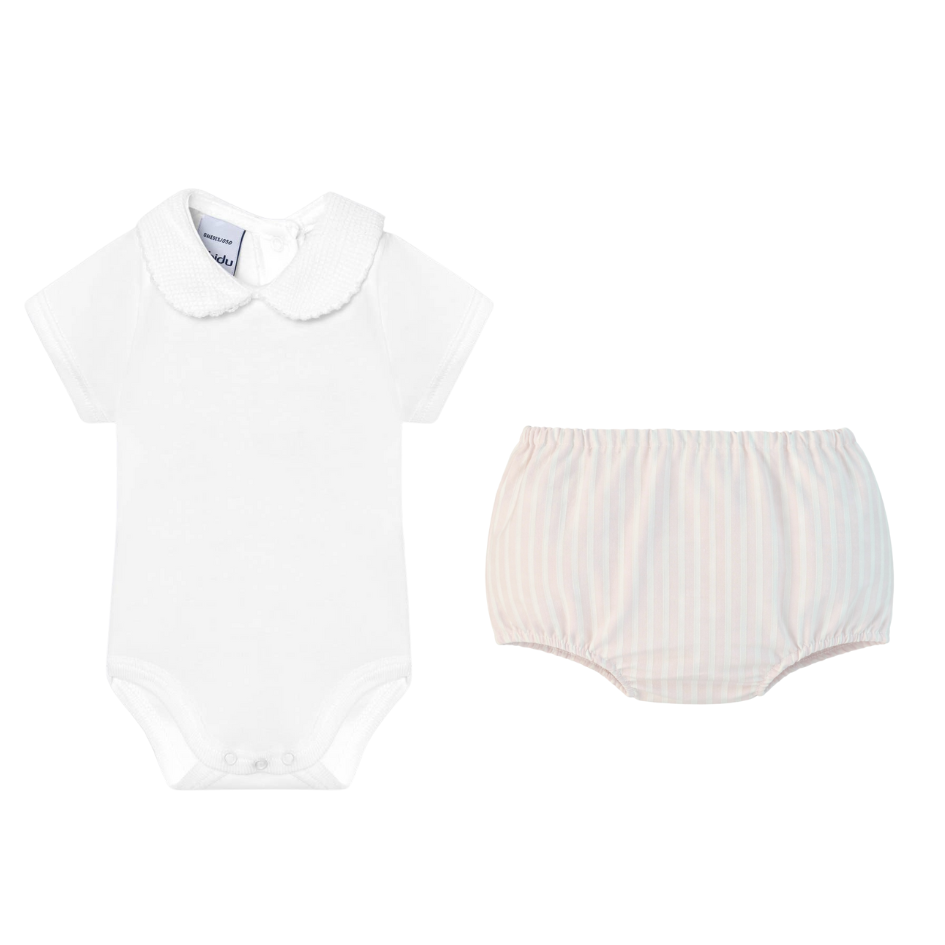 Short Sleeve Collar Set with Bloomer (Choose your print)