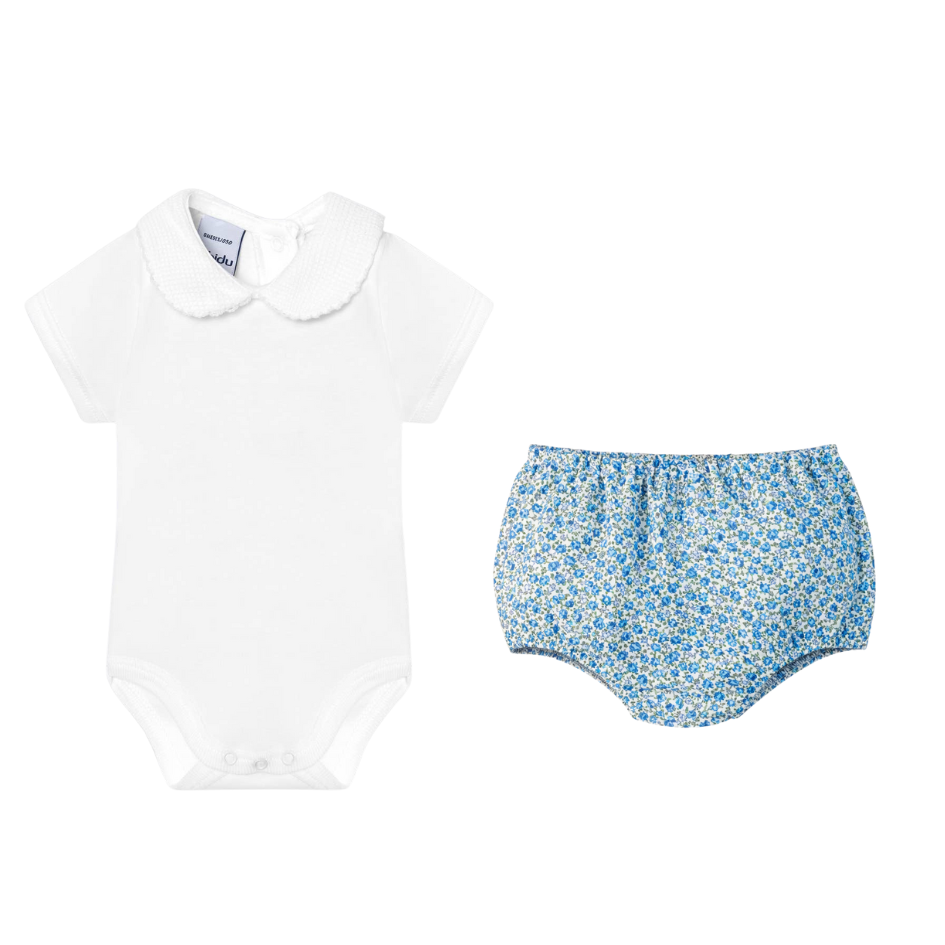 Short Sleeve Collar Set with Bloomer (Choose your print)