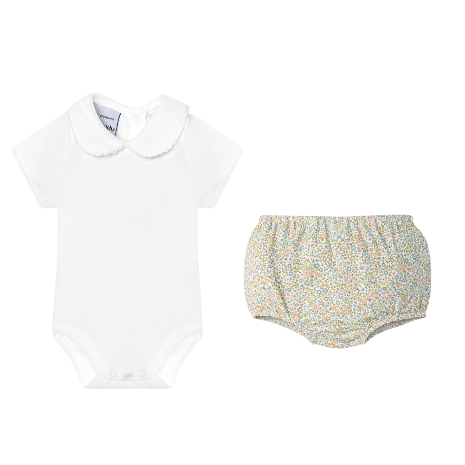 Short Sleeve Collar Set with Bloomer (Choose your print)