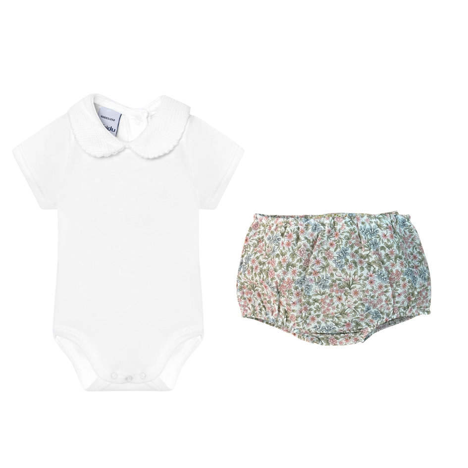 Short Sleeve Collar Set with Bloomer (Choose your print)